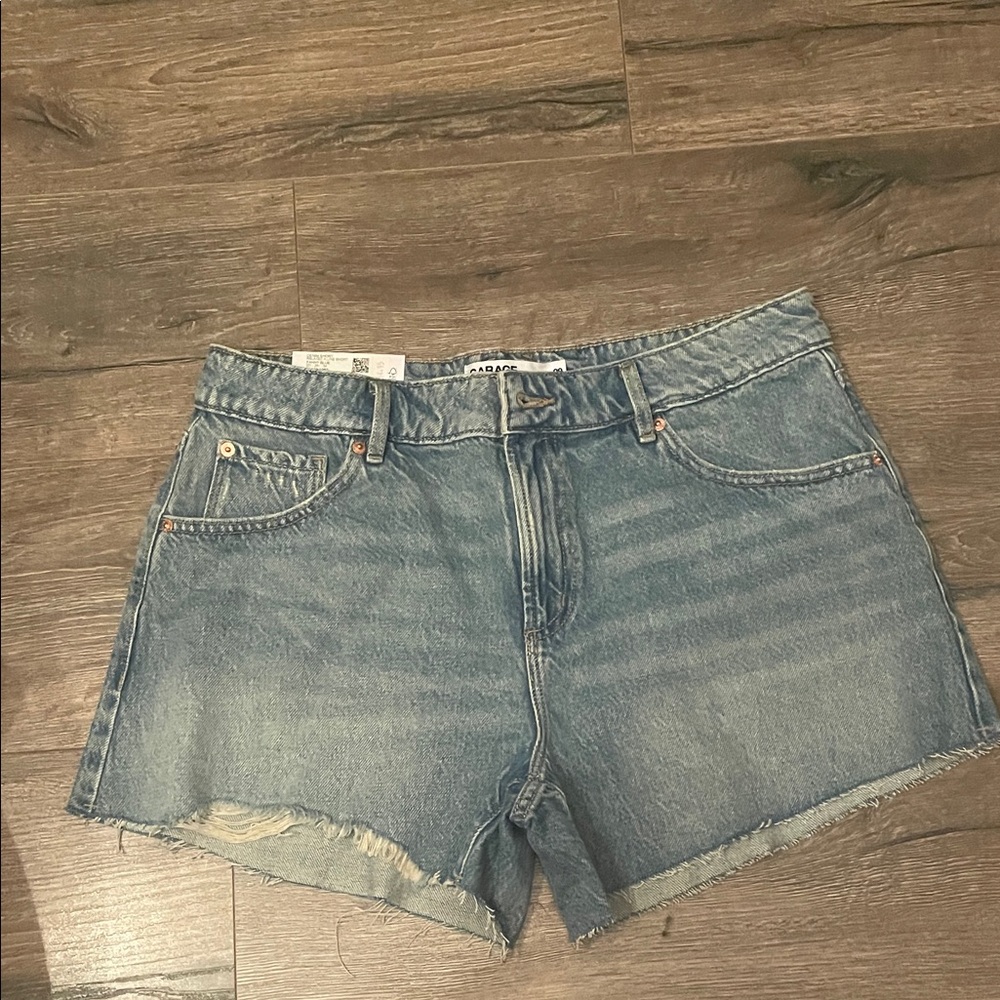 Garage Light Blue Jean Shorts